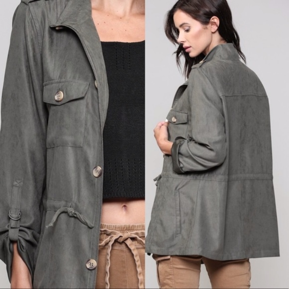 STACY Chic Olive Jacket - Picture 2 of 2